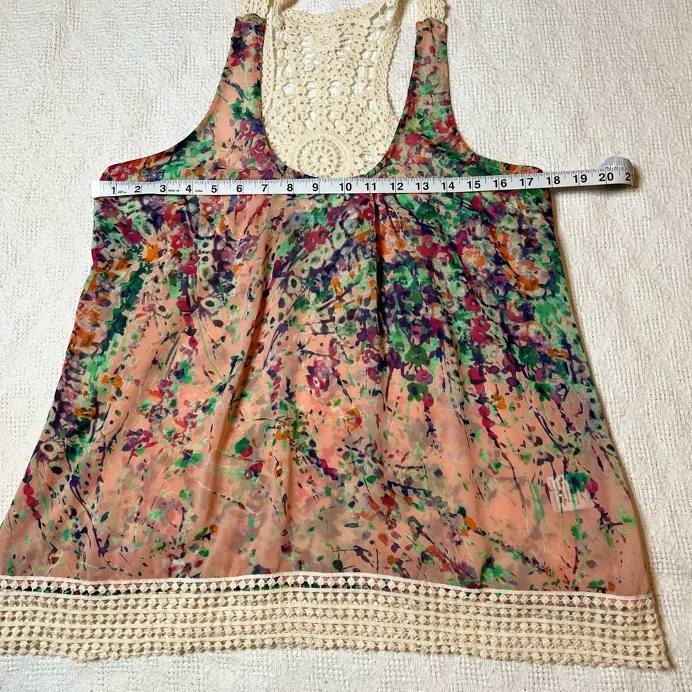 Collective concepts sheer floral blouse. - Picture 4 of 6